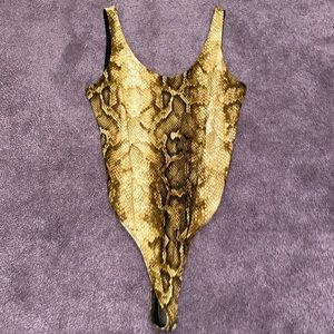 Snake Print Body Suit